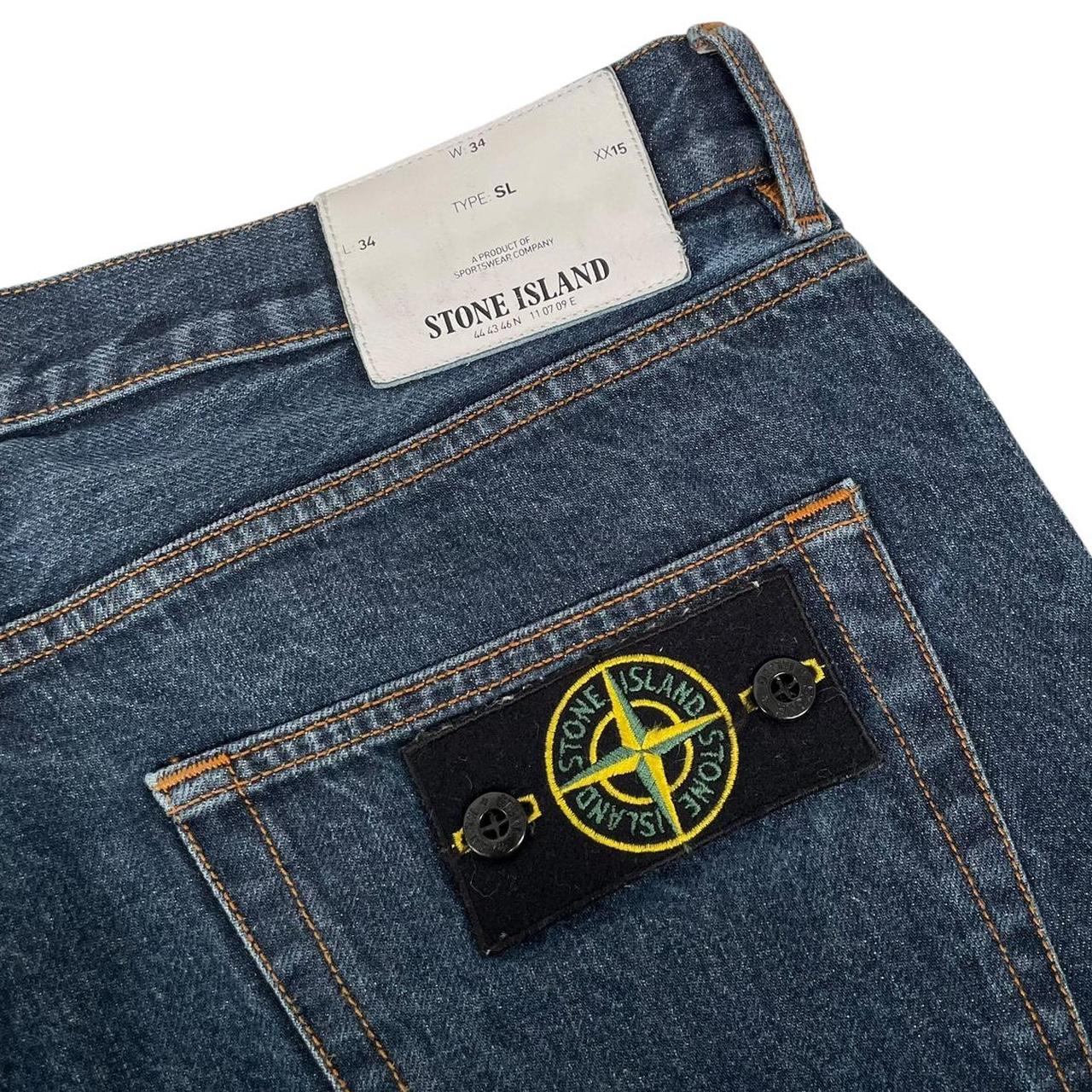 Stone Island AW 2014 Blue Slim Fit Denim Jeans