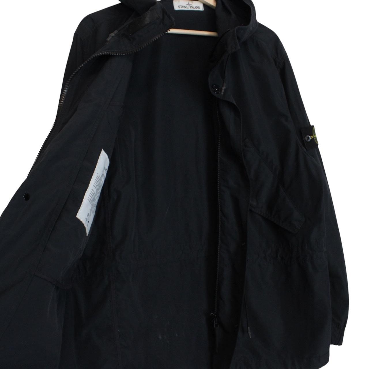 Stone Island SS 2018 Navy Blue Micro Reps Full Zip Parka Jacket