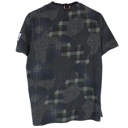 Moncler Gamme Bleu Dark Grey Logo Short Sleeve T-Shirt