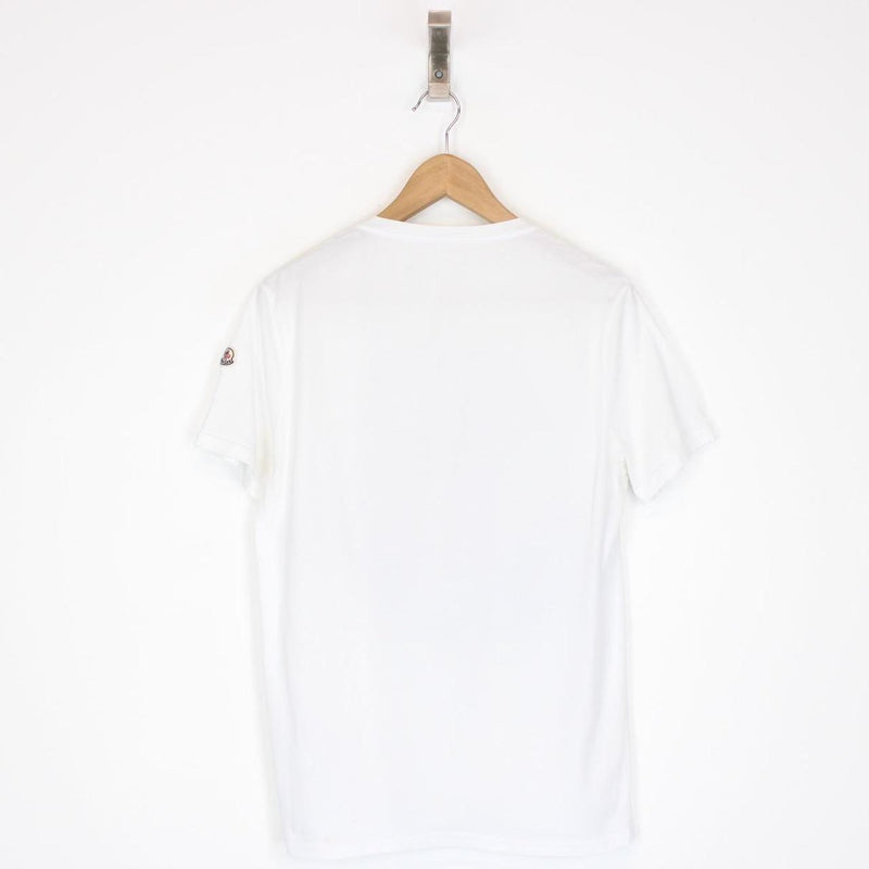 Moncler White Pixel Classic Logo Short Sleeve T-Shirt