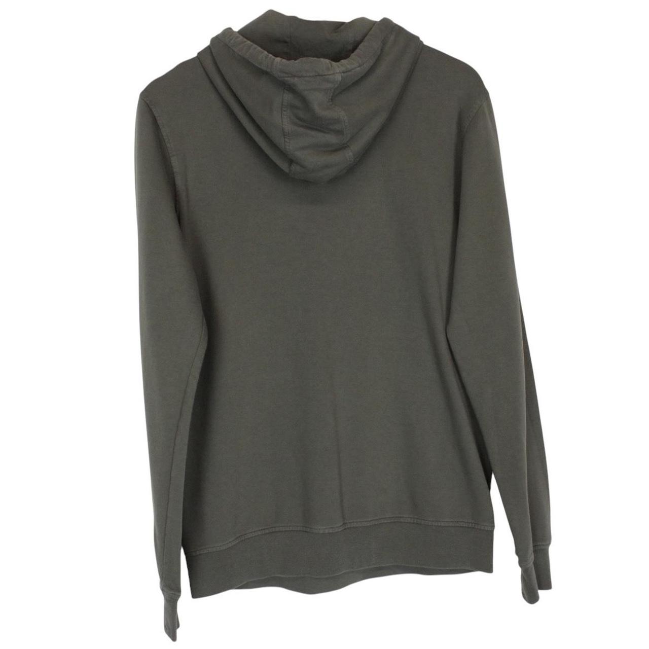 CP Company Khaki Green Cotton Logo Print Hoodie Jumper