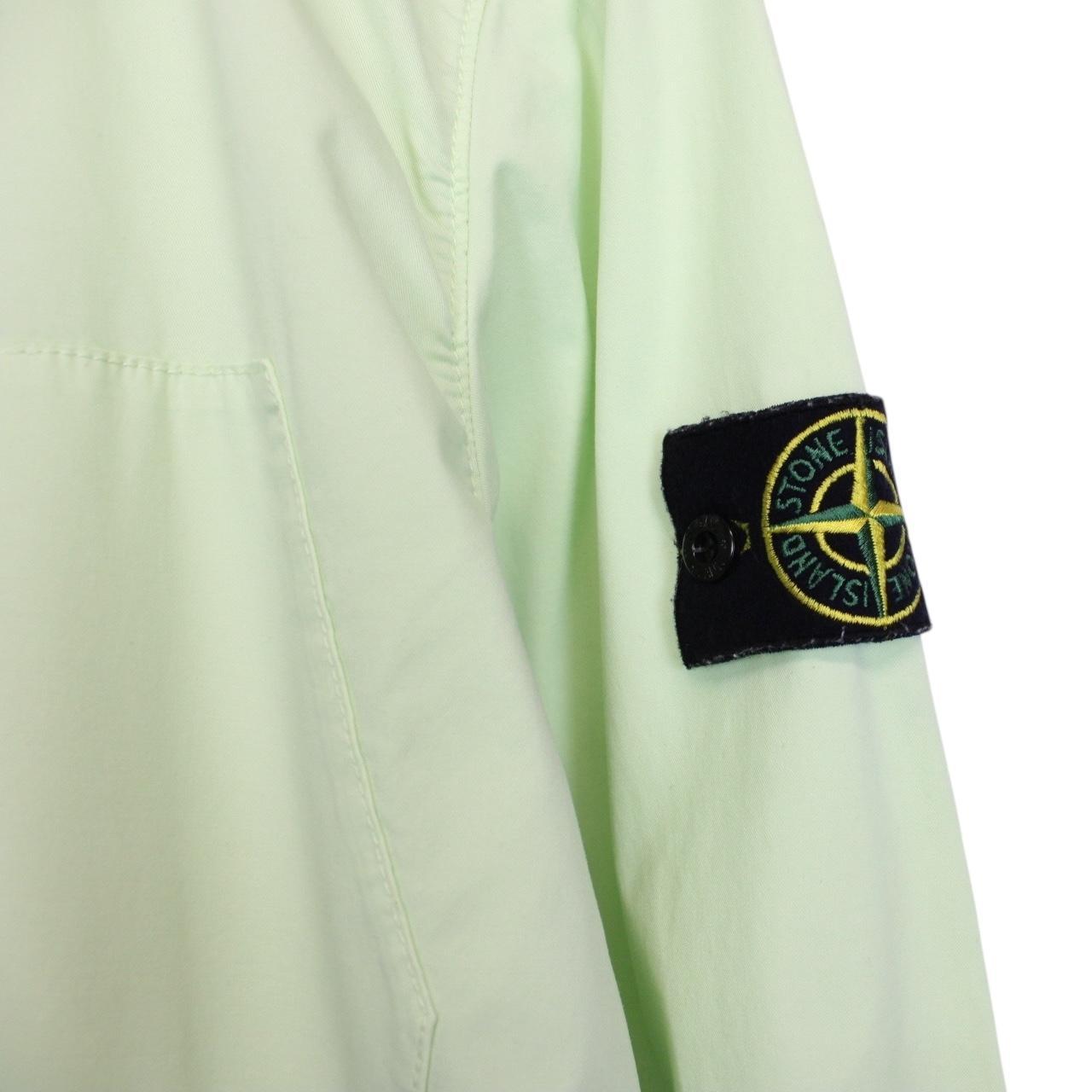 Stone Island SS 2023 Green Supima Cotton Twill Stretch-TC Jacket