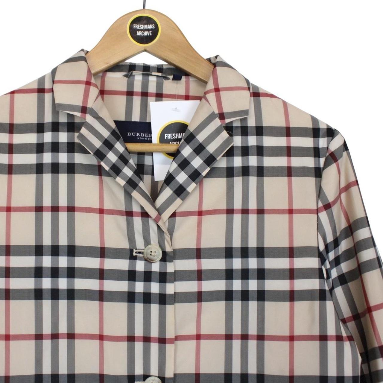 Burberry London Beige Nova Check Quilted Trench Coat