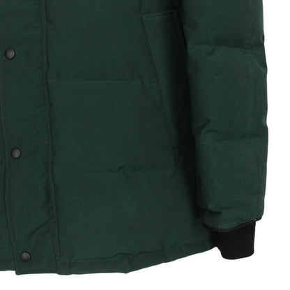 Canada Goose Spruce Green Carson Parka Down Coat with Fur Trim