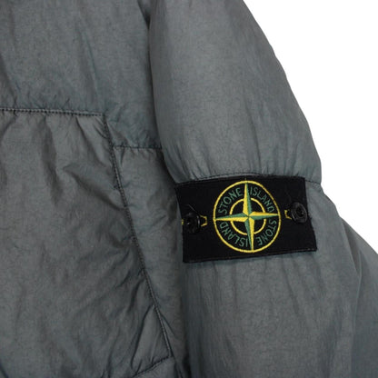 Stone Island AW 2017 Green Garment Dyed Crinkle Reps NY Down Jacket