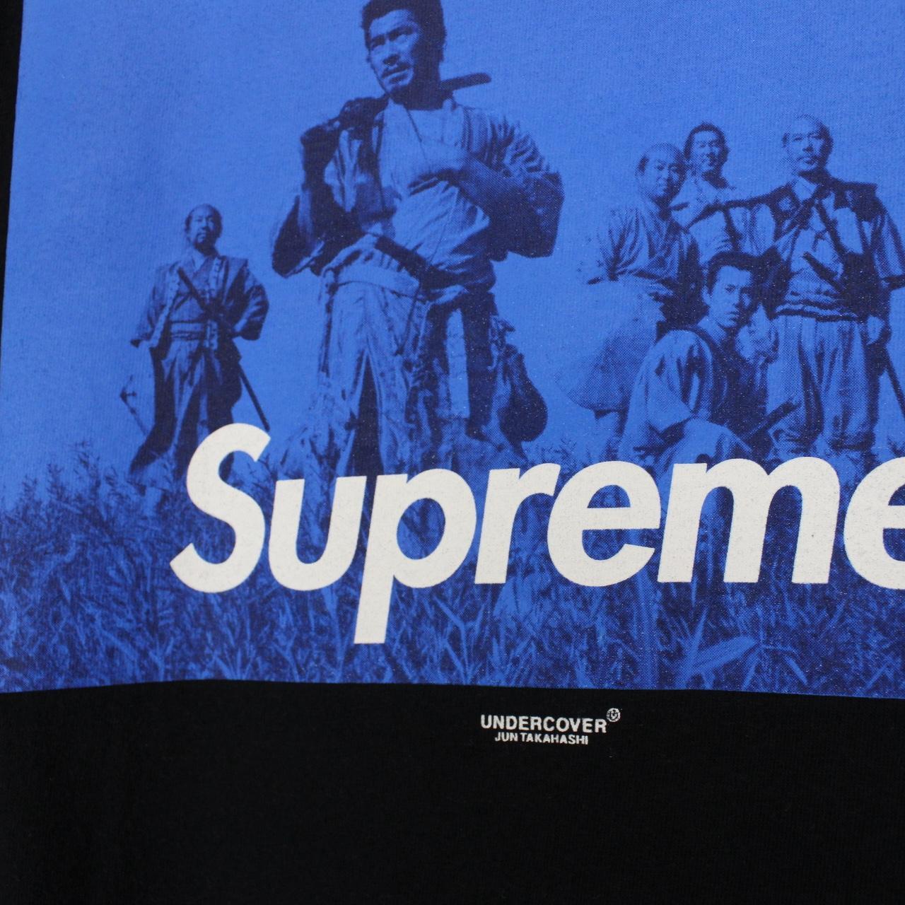 Supreme x Undercover Black Seven Samurai Print Short Sleeve Cotton T-Shirt