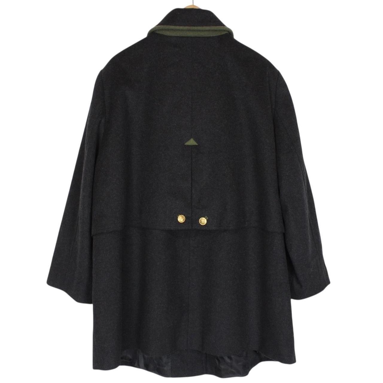 Vintage 90s Yves Saint Laurent Grey Virgin Wool Blend Coat