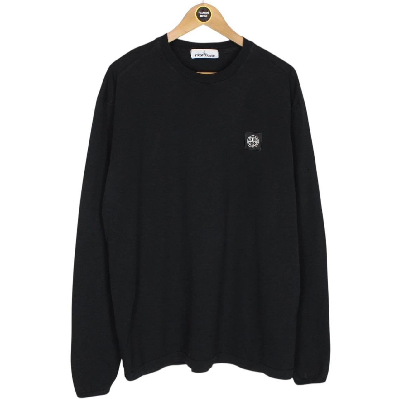 Stone Island AW 2018 Black Long Sleeve Compass T-Shirt