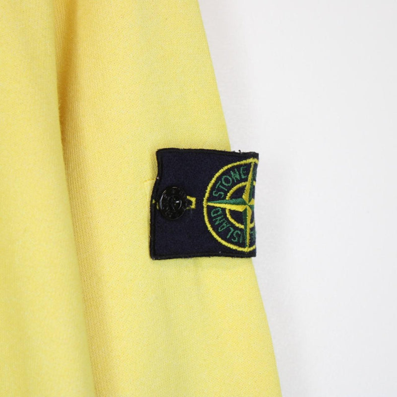 Vintage Stone Island Yellow Cotton 1/4 Zip Sweatshirt Jumper