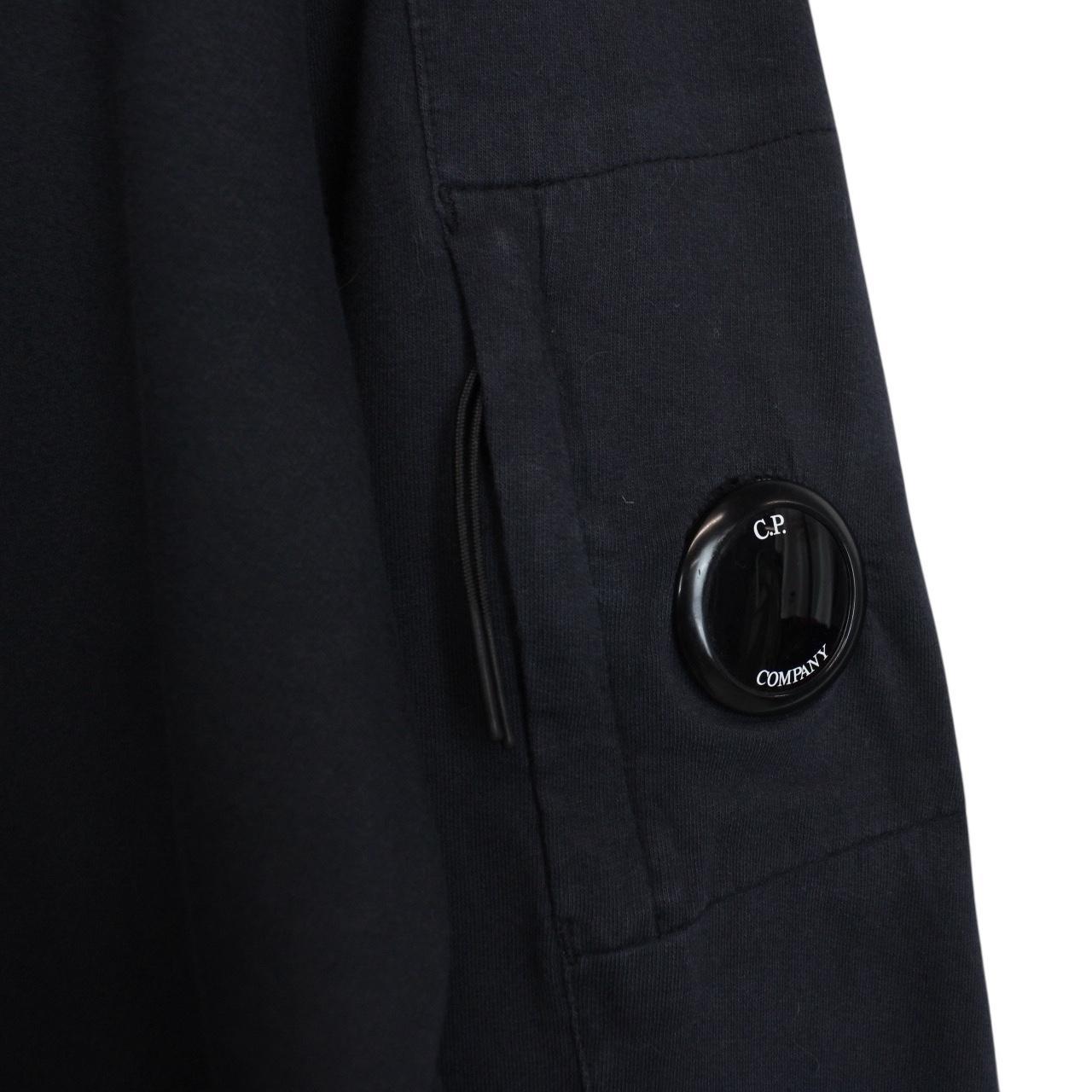 CP Company Navy Blue 1/4 Zip Lens Sweatshirt Jumper