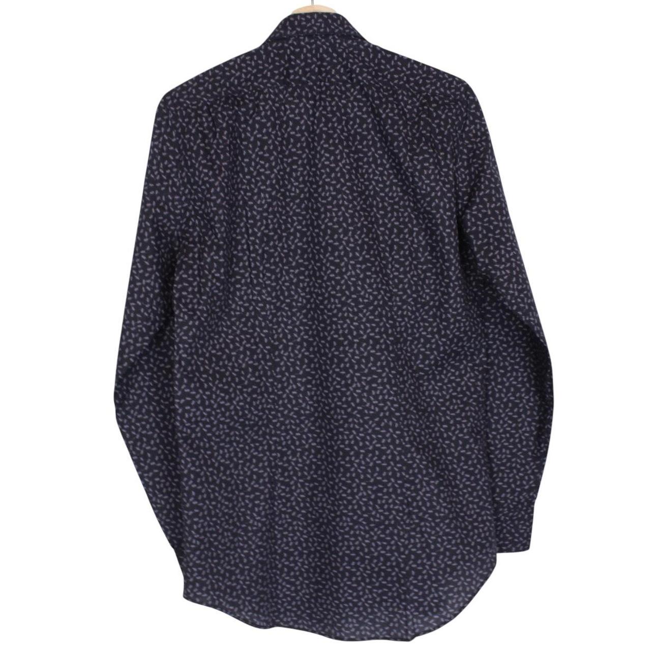 Paul Smith black and grey long sleeve shirt with ant print and cotton material.