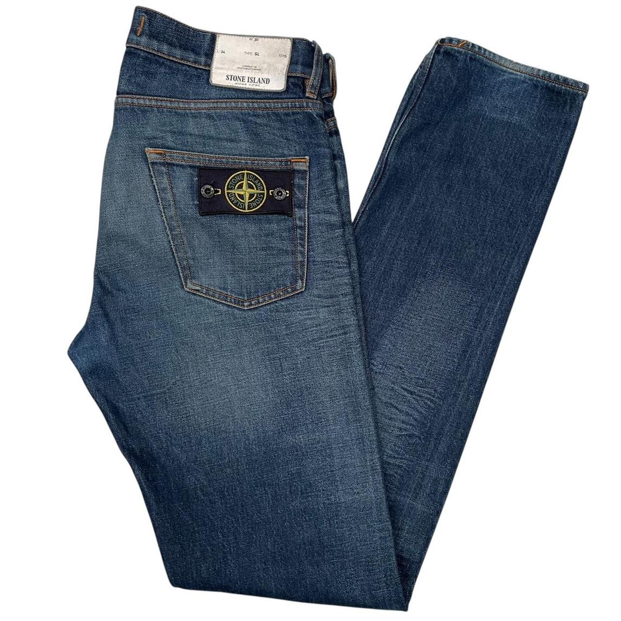 Stone Island SS 2017 Navy Blue Slim Fit Denim Jeans