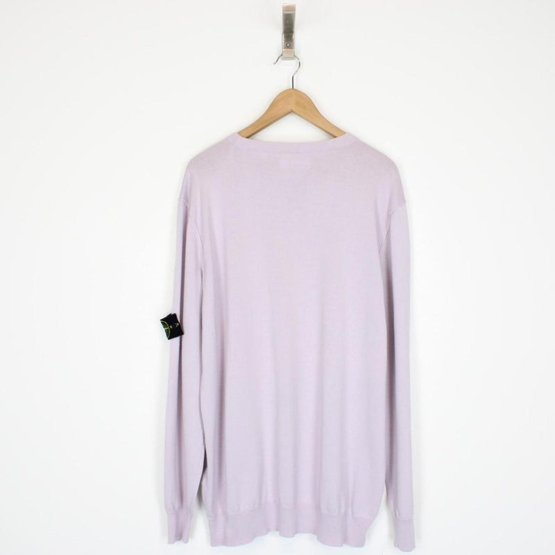 Stone Island SS 2022 Lilac Purple Knit Sweatshirt Jumper