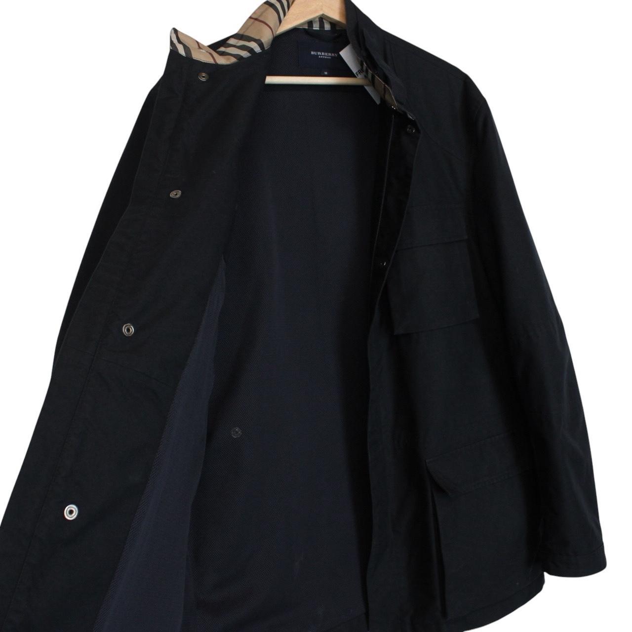 Vintage Burberry London Navy Blue Lambswool Blend Jacket
