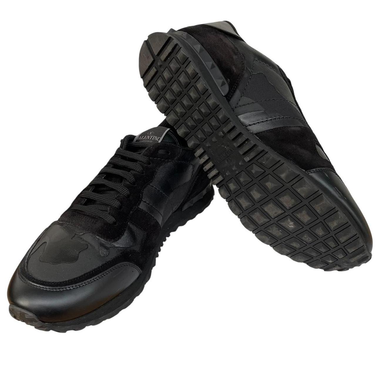 Valentino Garavani Rockrunner Black Camouflage Trainers