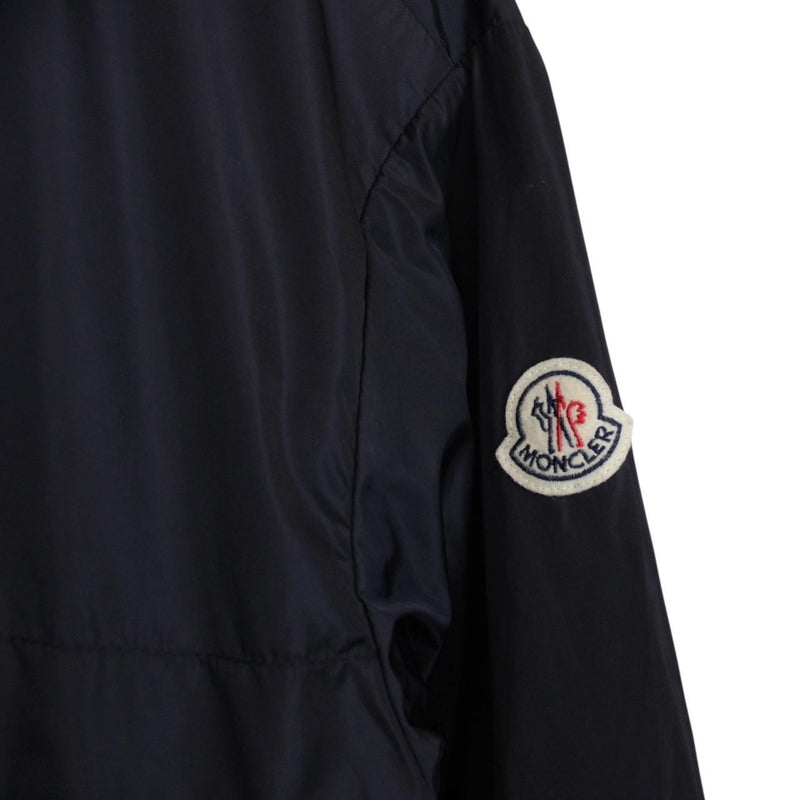 Moncler Gradignan Navy Blue Full Zip Nylon Double Hooded Jacket