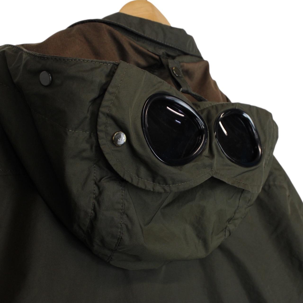 CP Company Micro-M Khaki Green Full Zip Goggle Jacket