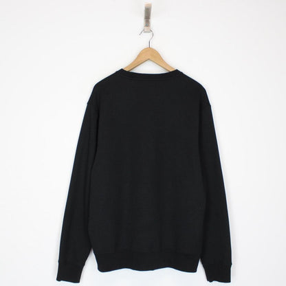Fred Perry Black Logo Crew Neck Sweatshirt Jumper