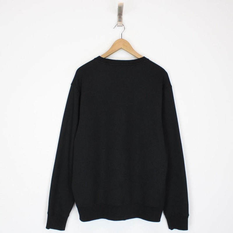 Fred Perry Black Logo Crew Neck Sweatshirt Jumper