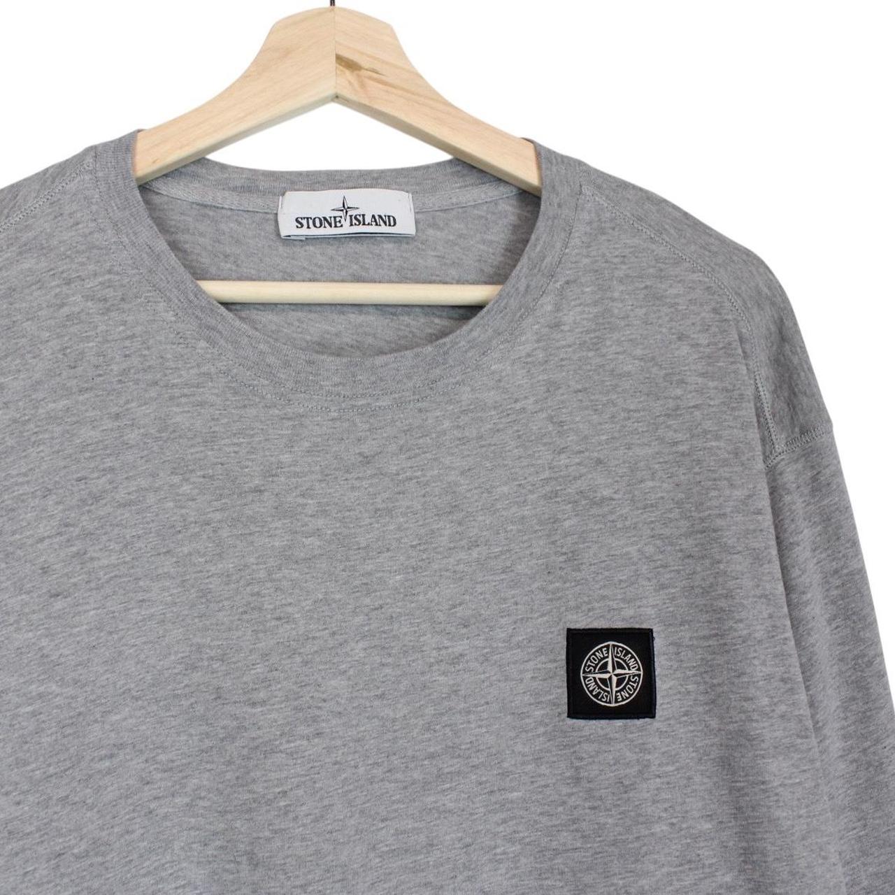 Stone Island SS 2017 Grey Long Sleeve Compass T-Shirt