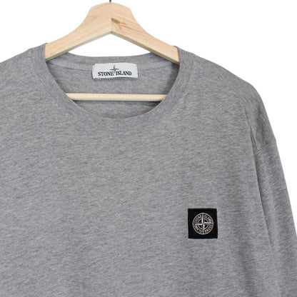 Stone Island SS 2017 Grey Long Sleeve Compass T-Shirt