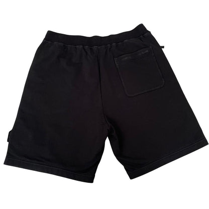 Stone Island Ghost SS 2022 Black Cotton Jogger Shorts