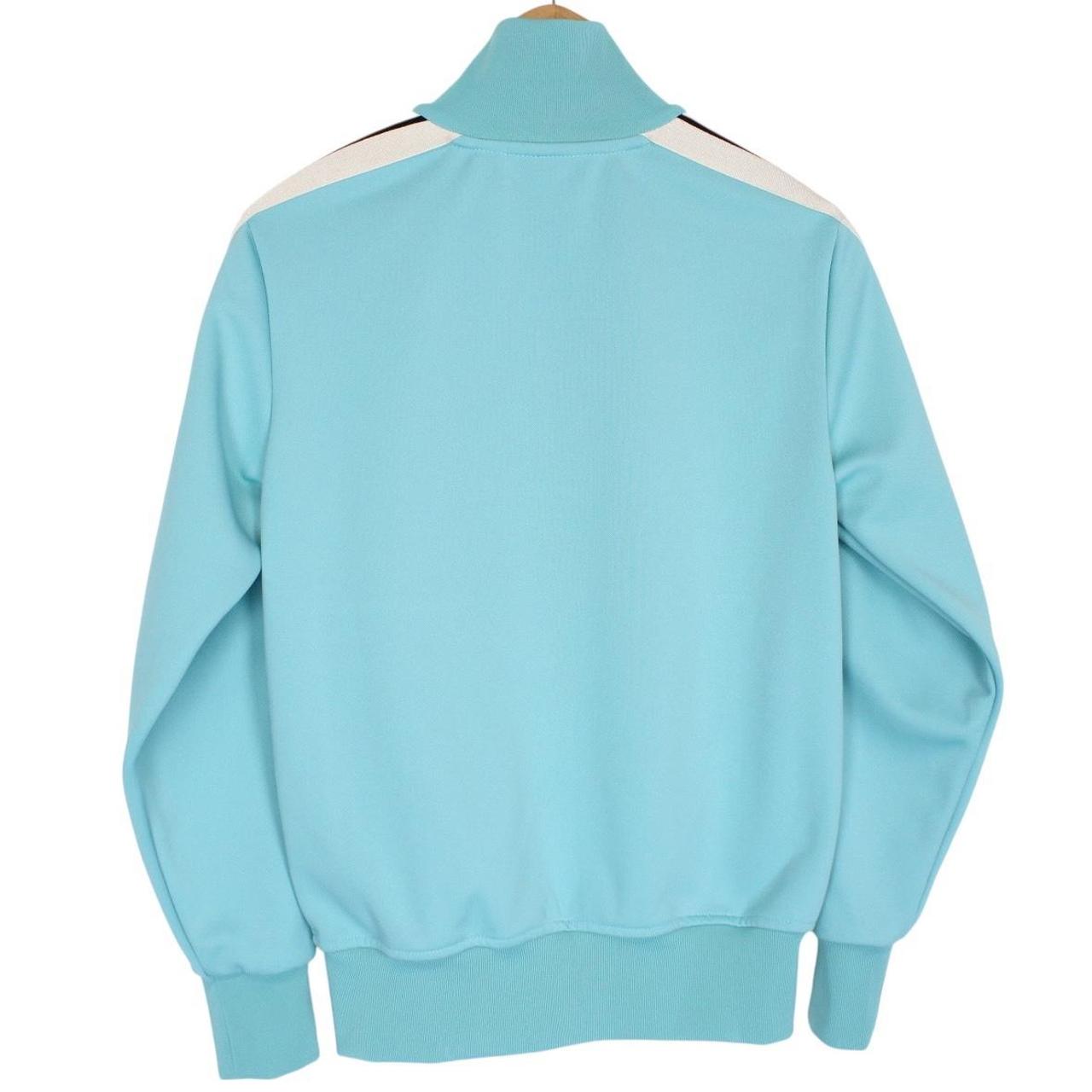 Palm Angels Turquoise Blue Full Zip Track Jacket
