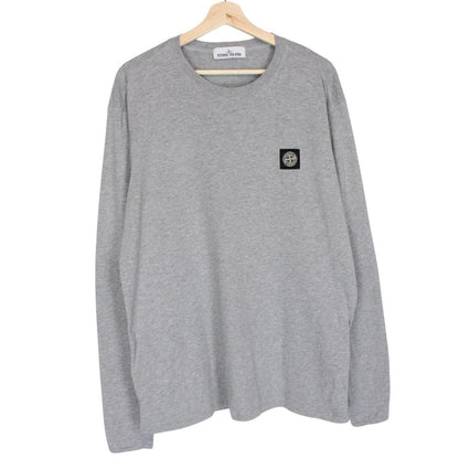 Stone Island SS 2017 Grey Long Sleeve Compass T-Shirt