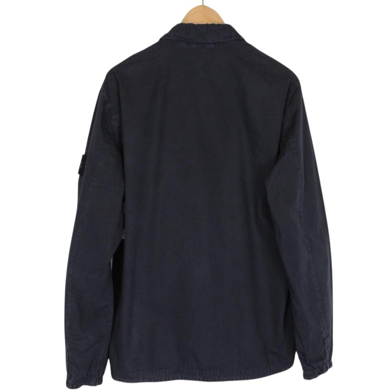 Stone Island AW 2020 Black Full Zip Cotton Overshirt Jacket
