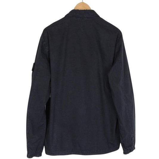 Stone Island AW 2020 Black Full Zip Cotton Overshirt Jacket