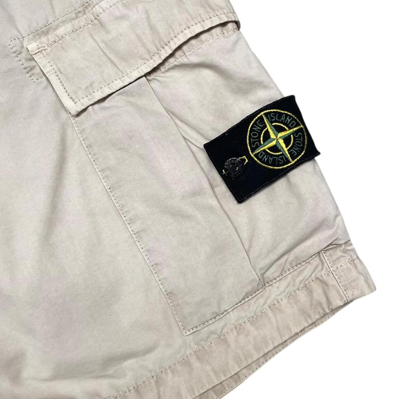 Stone Island SS 2018 Beige Bermuda Cotton Cargo Shorts