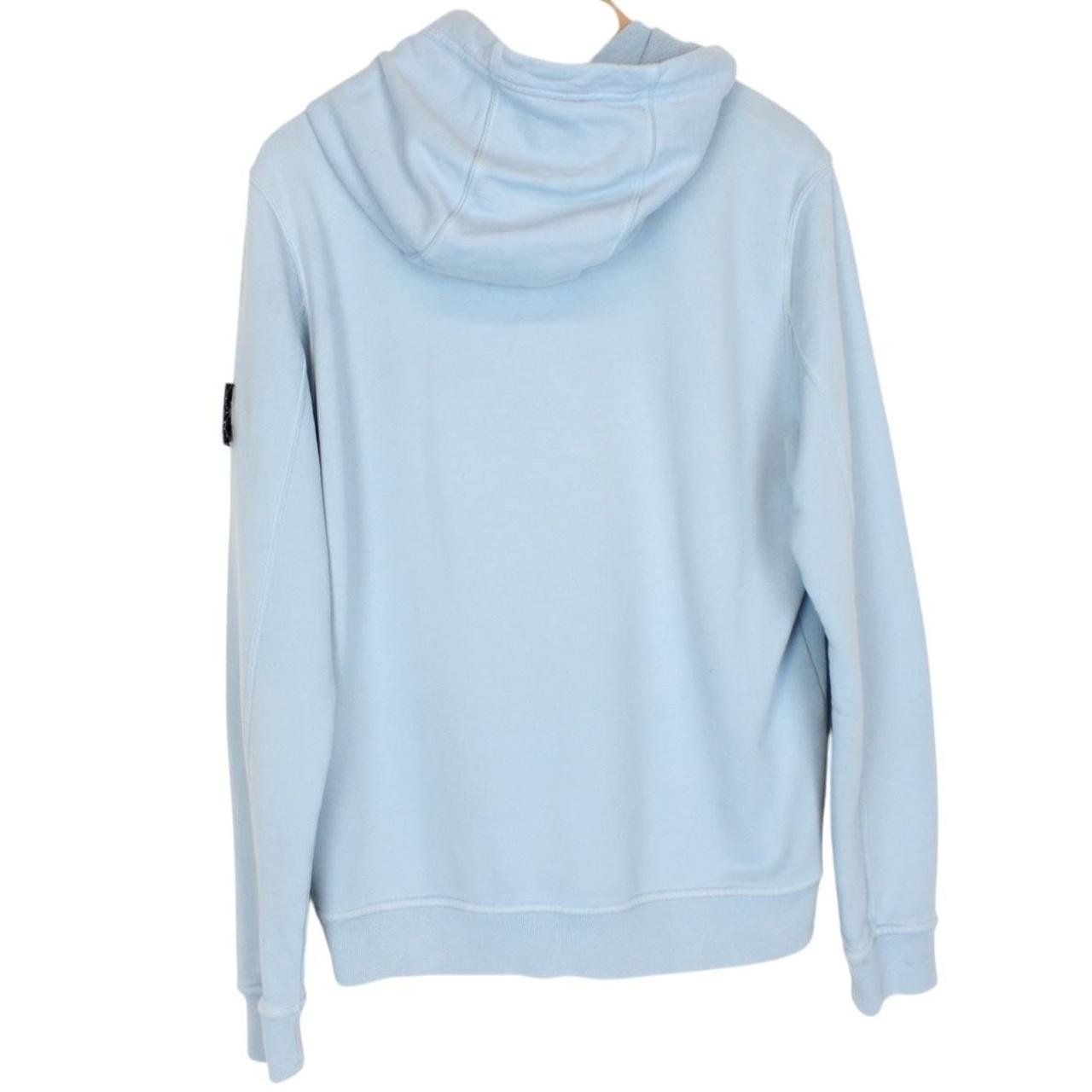 Stone Island AW 2023 Blue Cotton Hoodie Jumper