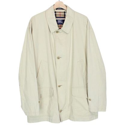 Vintage 90s Burberry Beige Nova Check Lined Coat