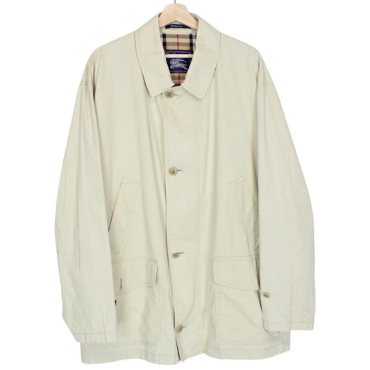 Vintage 90s Burberry Beige Nova Check Lined Coat