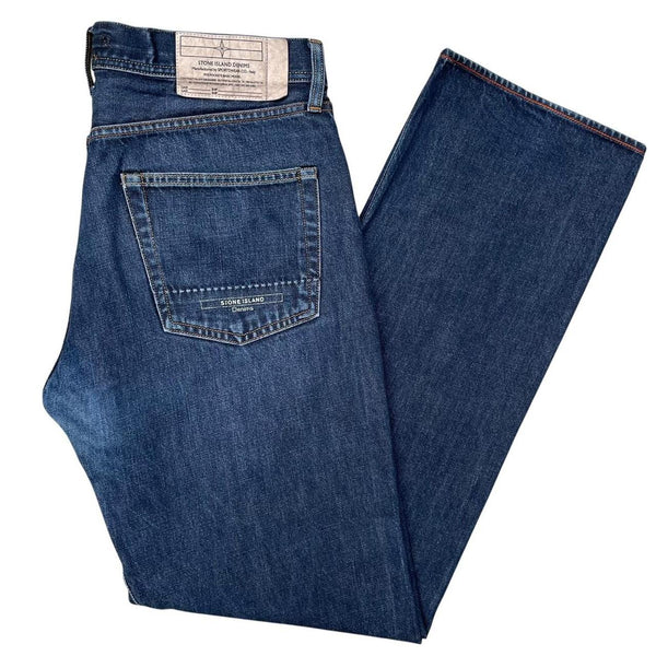 Vintage Stone Island Denims Navy Blue Straight Leg Fit Denim Jeans