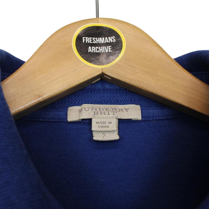 Burberry Brit Blue Short Sleeve Cotton Polo Shirt