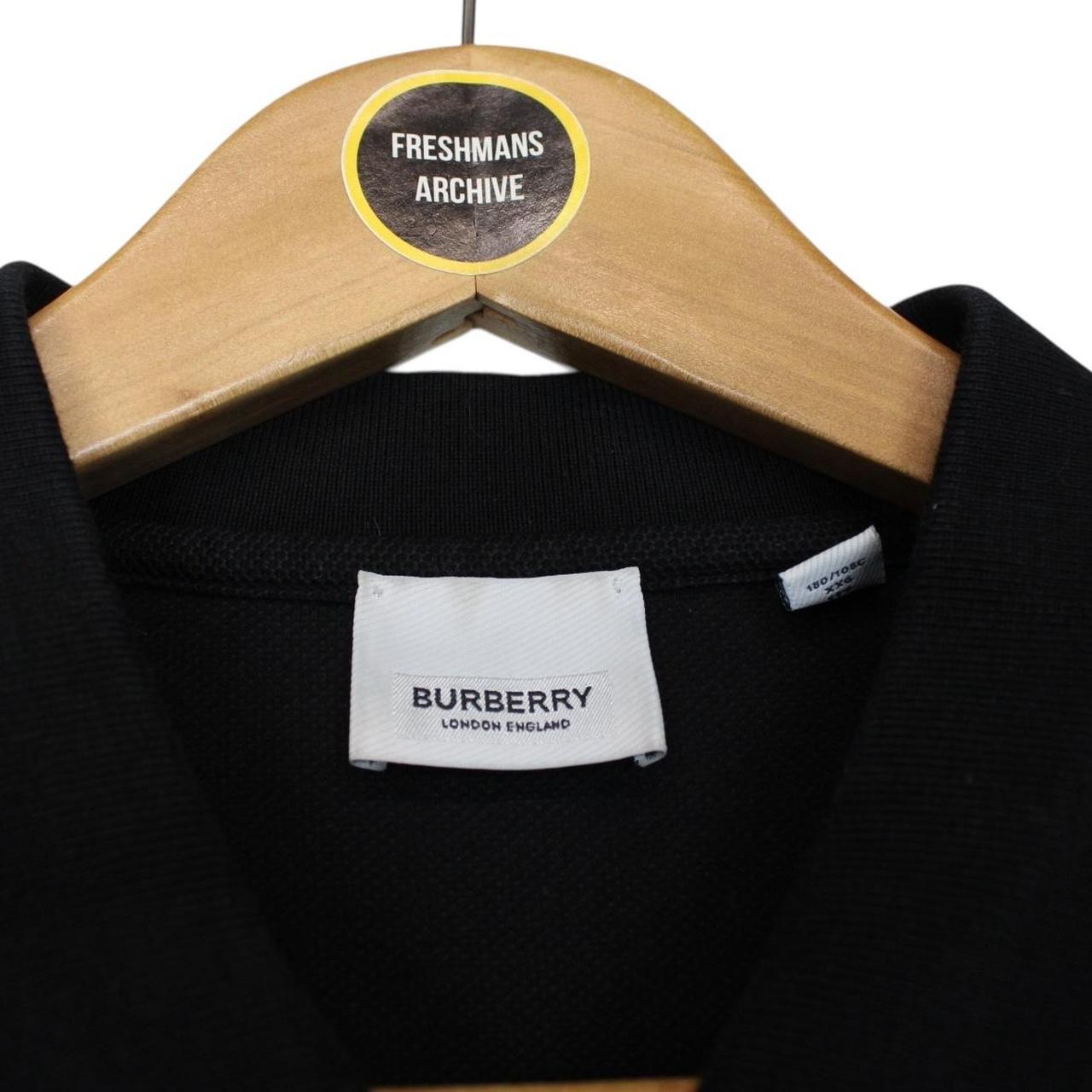 Burberry Black and Tan Nova Check Short Sleeve Cotton Polo Shirt