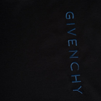 Givenchy Paris Black and Blue Text Spellout Short Sleeve T-Shirt