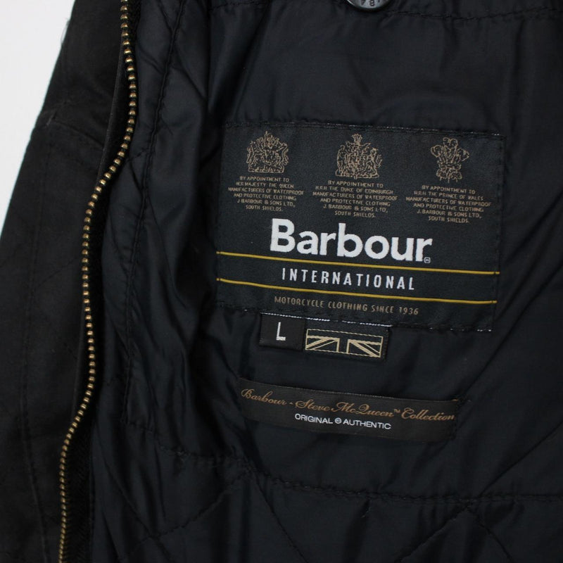 Barbour International Steve McQueen Black Wax Jacket