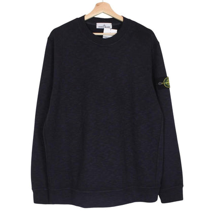 Stone Island Navy Blue Cotton Sweatshirt Jumper