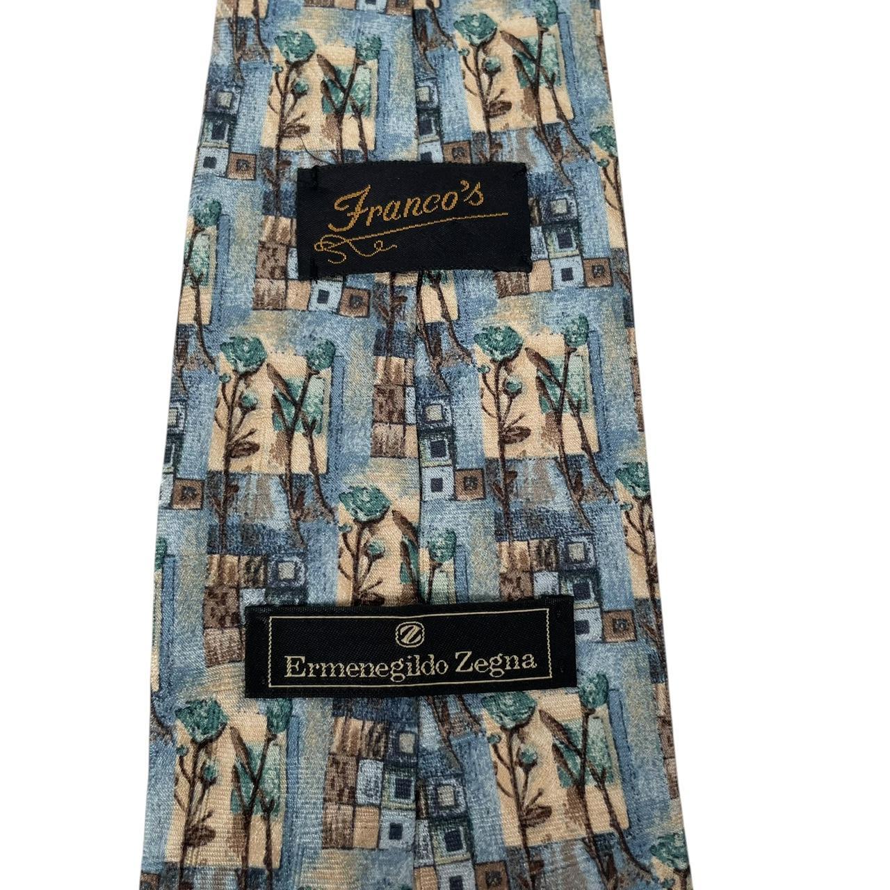 Ermenegildo Zegna Multicoloured Floral Silk Tie