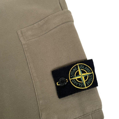 Stone Island AW 2018 Khaki Green Cotton Tracksuit Bottoms / Joggers
