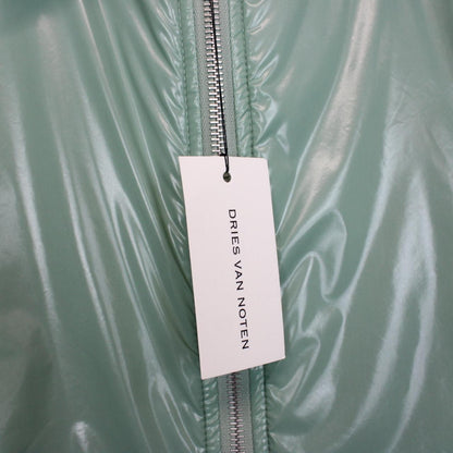 Dries Van Noten Green Nylon Crinkle Full Zip Jacket