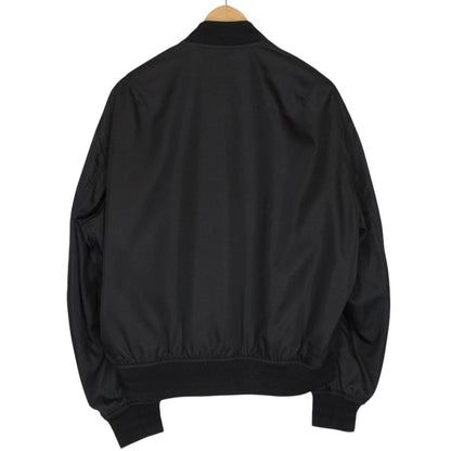 Dior Black Full Zip Nylon Bomber Jacket