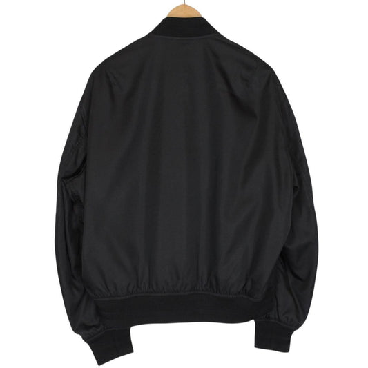 Dior Black Full Zip Nylon Bomber Jacket