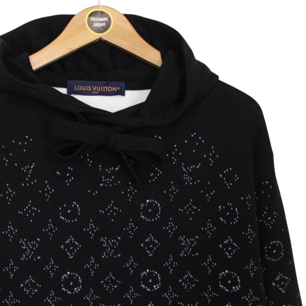 Louis Vuitton Black and White Monogram Gradient Hoodie Jumper