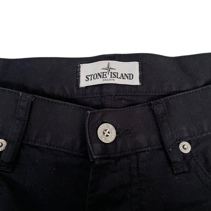 Stone Island SS 2013 Black RE-T Fit Cotton Trousers