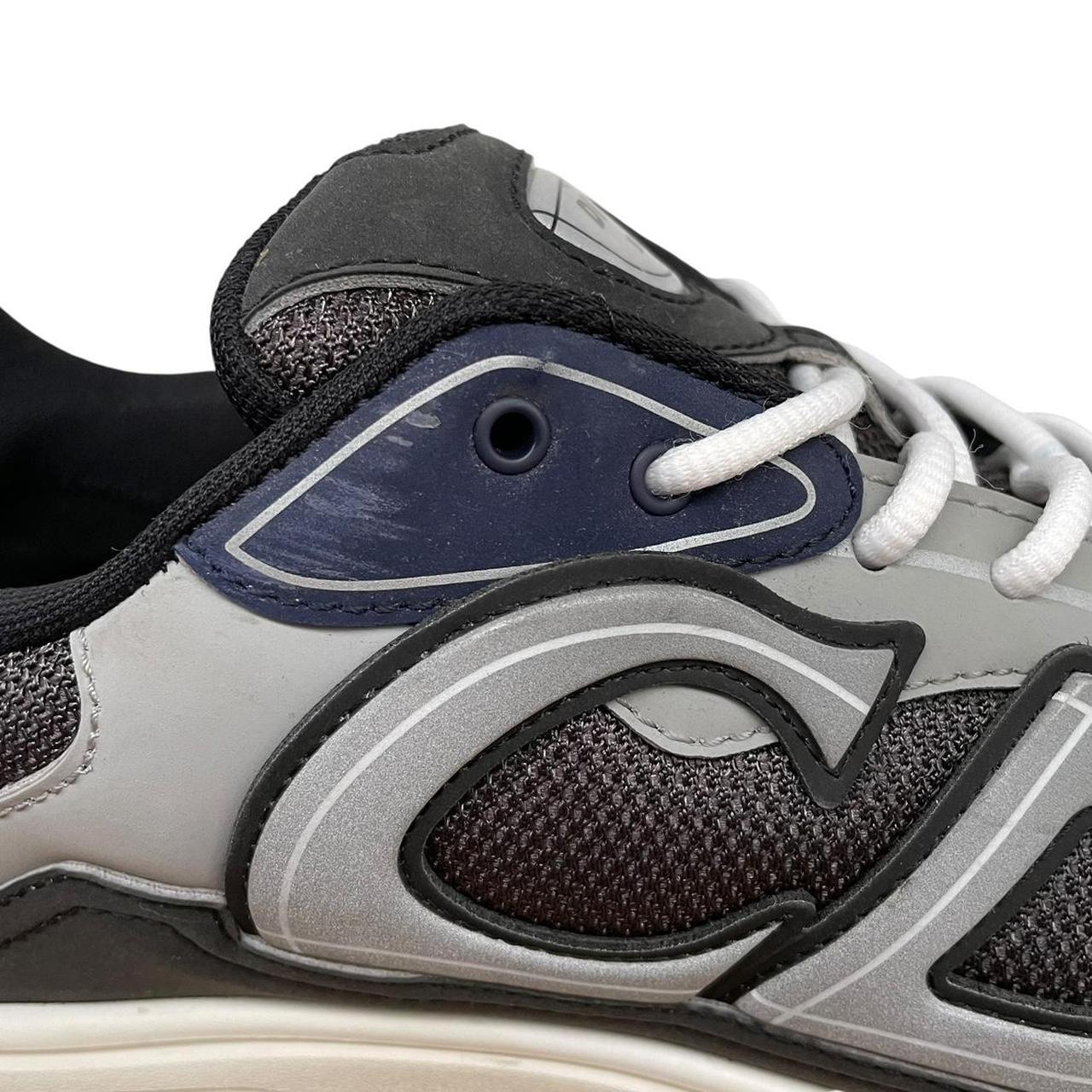 Dior B30 Navy Blue and Grey Mesh Trainers