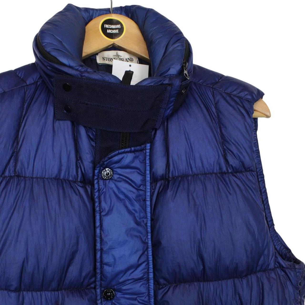 Stone Island AW 2012 Blue Garment Dyed 26 GR x SQM_N Down Gilet