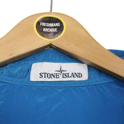 Stone Island SS 2018 Blue Full Zip Nylon Metal Overshirt Jacket